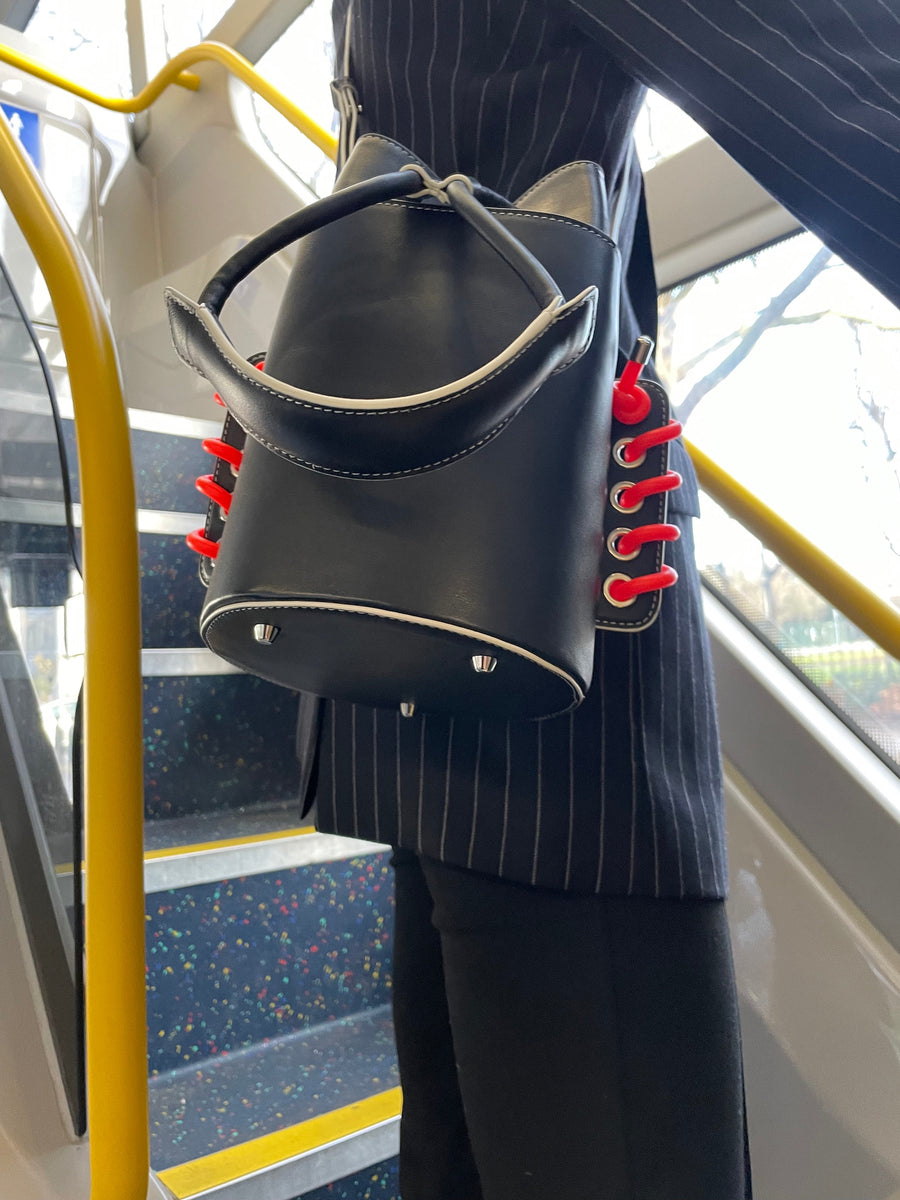 Bucket Bag in Black [Customisable]
