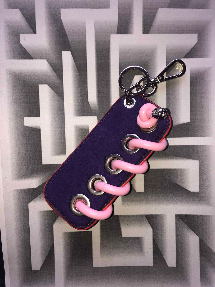 Spiral Keyring in Purple [Vegan] [Customisable]